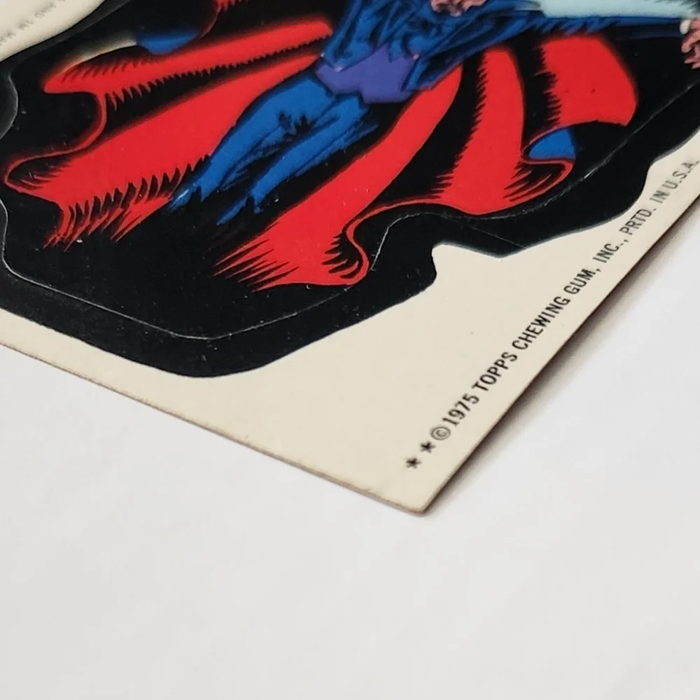 ✨Vintage 1975 Topps Marvel Comic Book Heroes Sticker - DRACULA #2 - Near Mint
